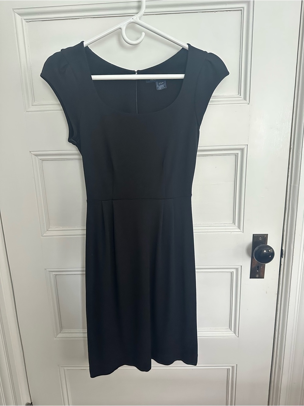 French Connection Little Black Cap-Sleeve Mini Dress